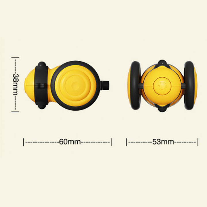 Engage Your Feline Friend with the Cute Bee Running Kitten Pet Toys