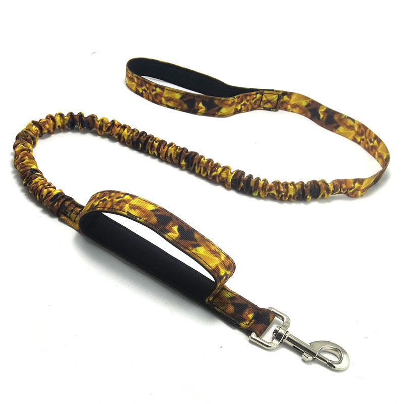 The Ultimate Camouflage Elastic Traction Leash for Your Adventurous Pet