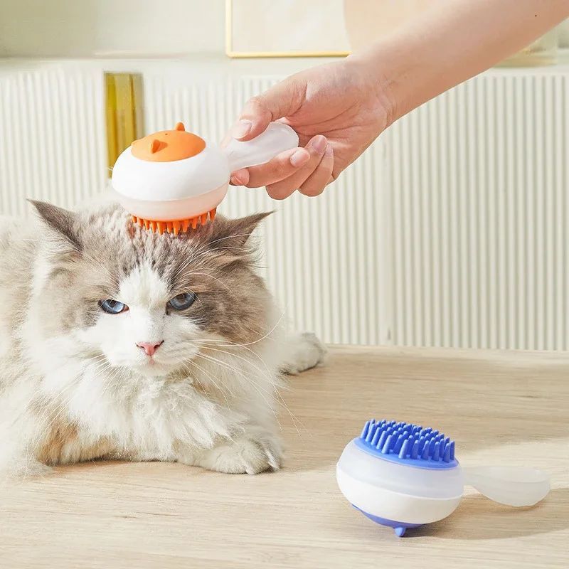 New Automatic Cleaning Pet Bath Brush