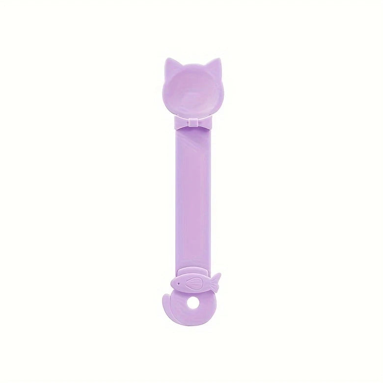 Plastic Cat Strip Squeezing Machine Spoon Feeder
