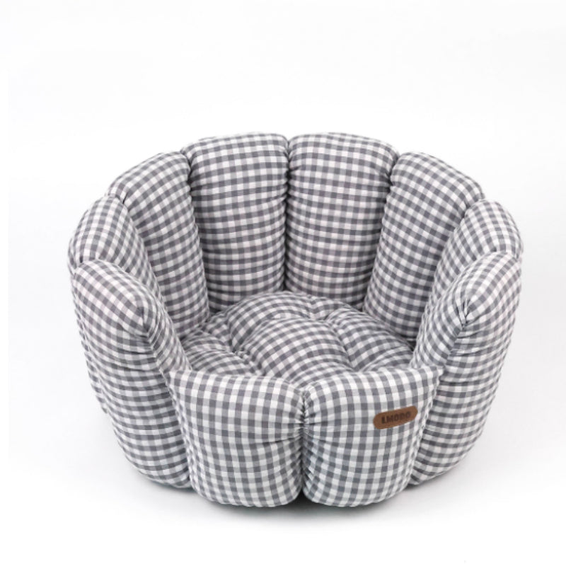 Plaid Pet Bed For All Seasons