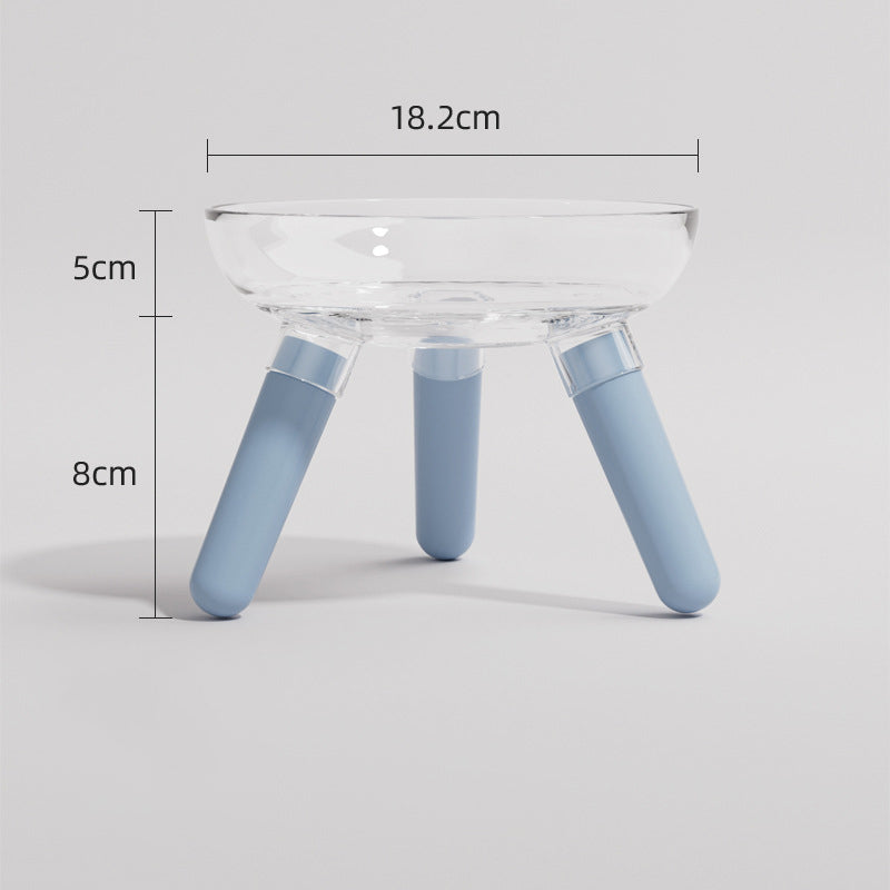 Anti-knock Feeder Transparent Glass Bowl