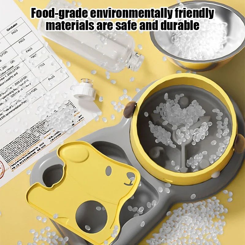 Pet Feeder Bowls Pet Feeder Water Bottle Set