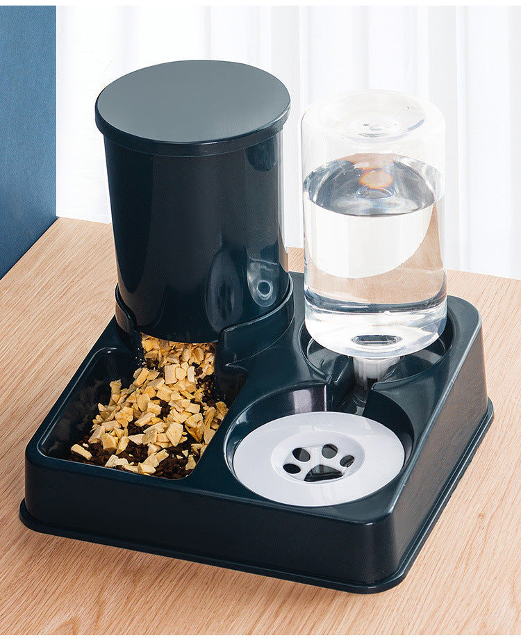 Food Bowl And Basin Combined Feeding Device