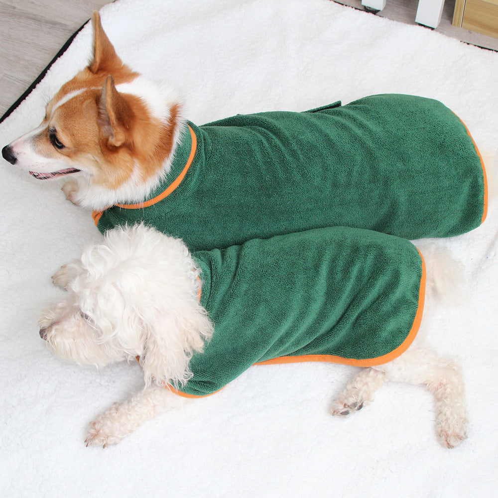 Pet Puppy Clothes Bathing Robe