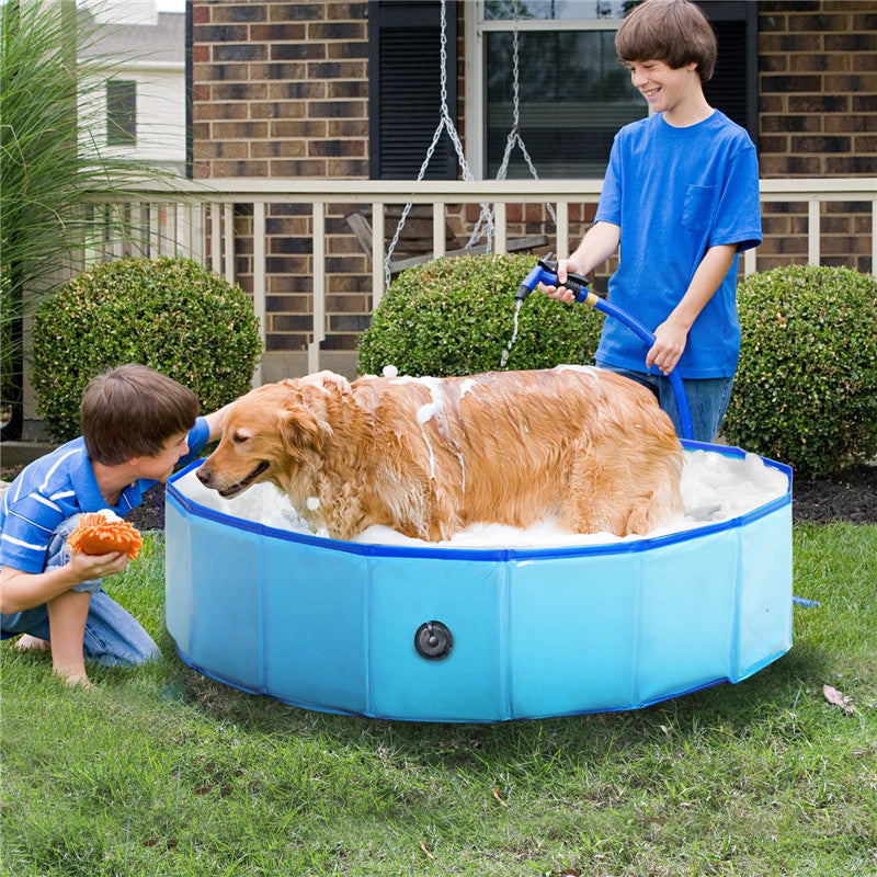 Foldable Dog Pool Pet Bath Swimming Tub
