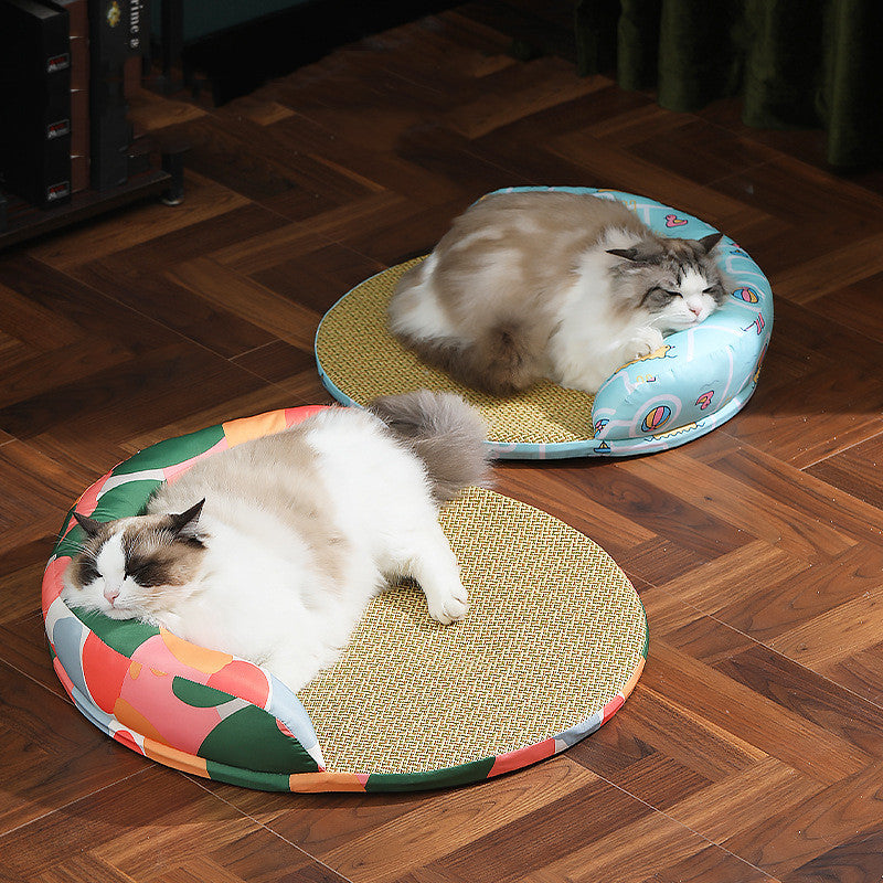 Cool Pet Sofa Beds Weaving Rattan Pillow