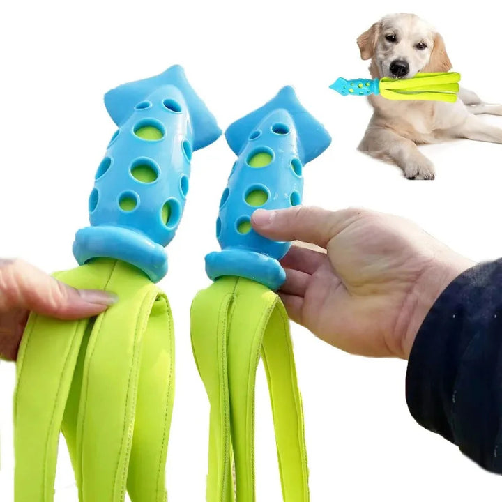 Pet Chew Toy Teeth Cleaning Squeaky Cuttlefish