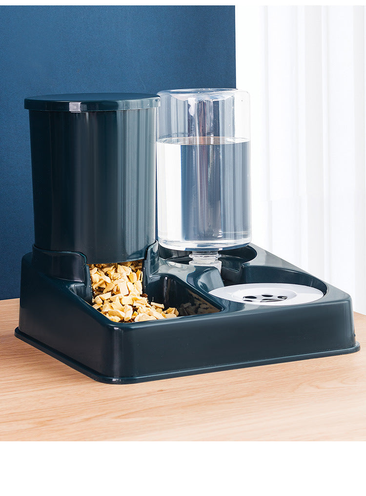 Food Bowl And Basin Combined Feeding Device