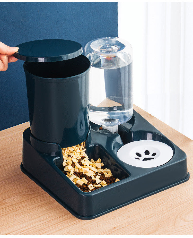 Food Bowl And Basin Combined Feeding Device