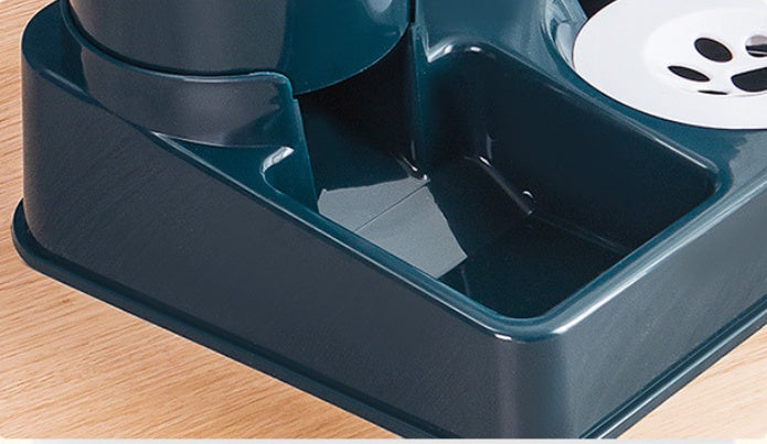 Food Bowl And Basin Combined Feeding Device