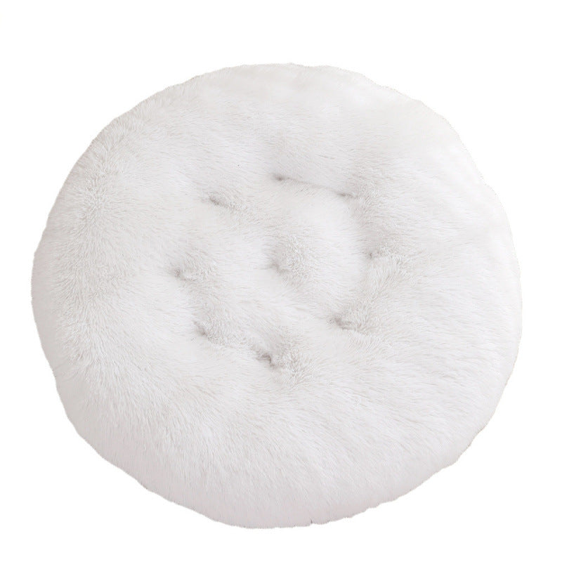 Round Pet Mat Dog Bed Plush Warm