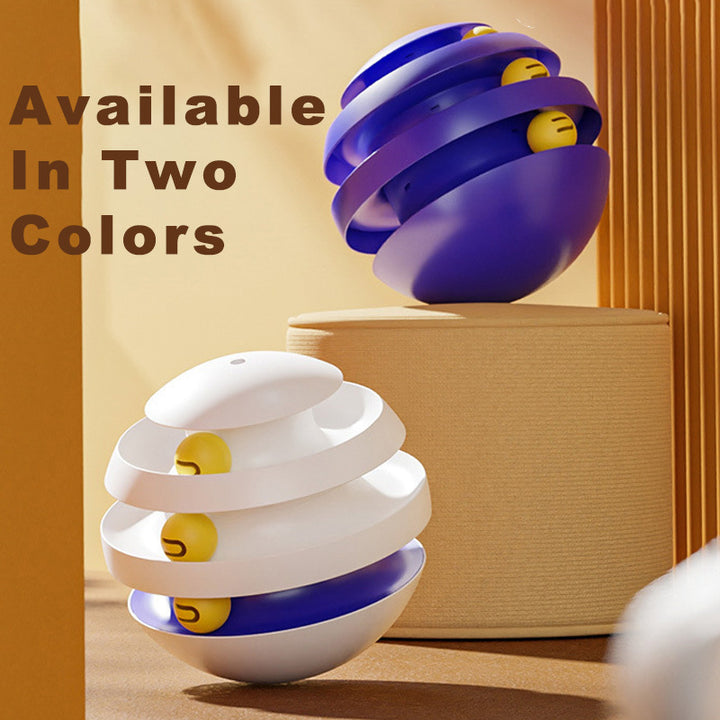 3 Layers Cat Toy Interactive Tower Turntable