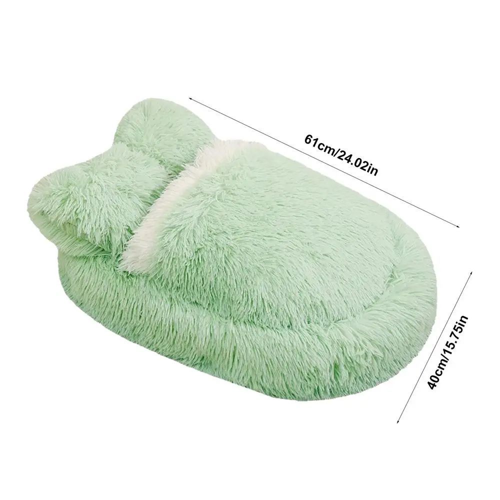 Fluffy Pet Beds Anti-Slip Puppy Nest Cave