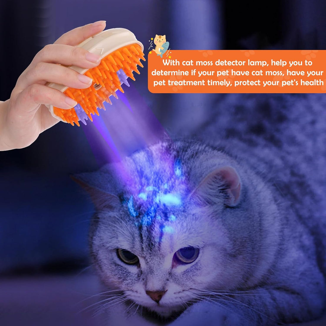 Cat Steam Brush Upgraded 4 In1