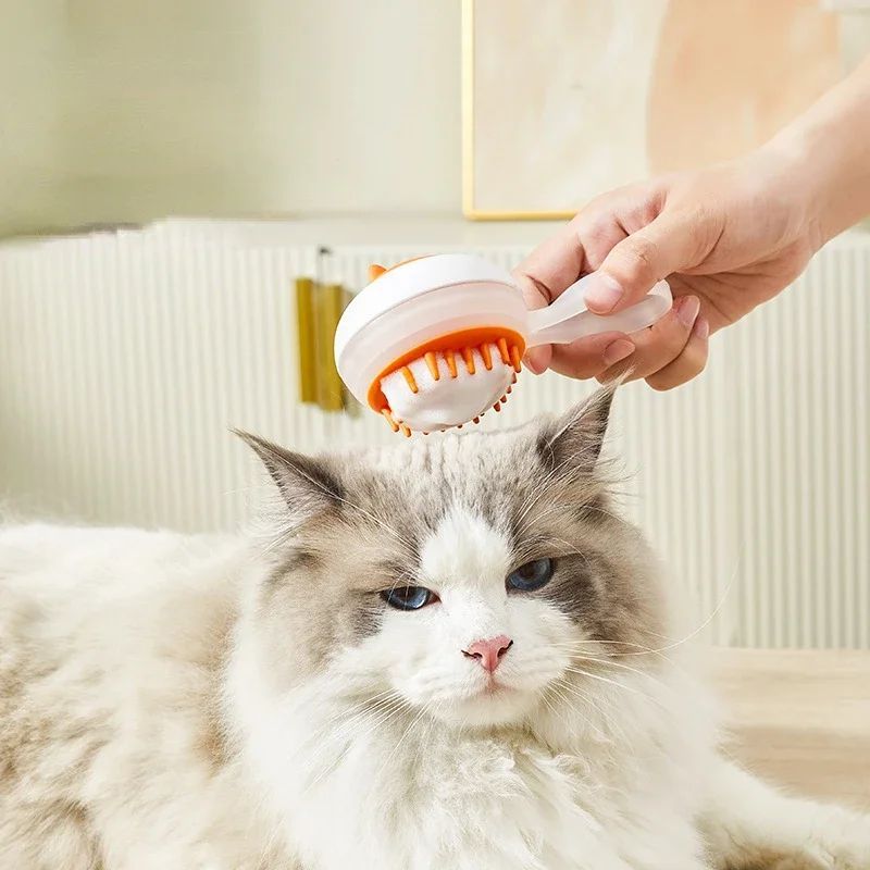 New Automatic Cleaning Pet Bath Brush