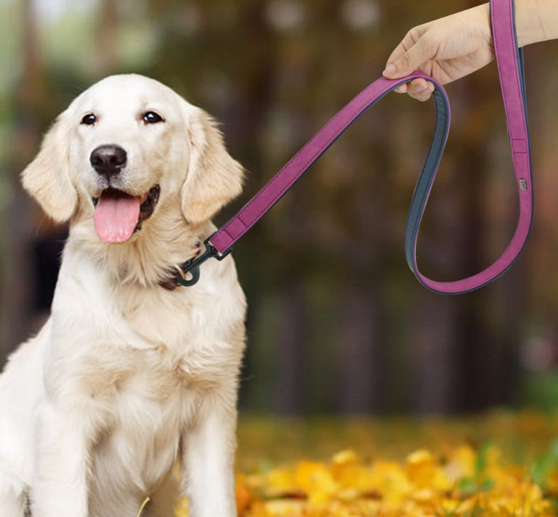 Pet Dog Leash Pull-resistant Leather