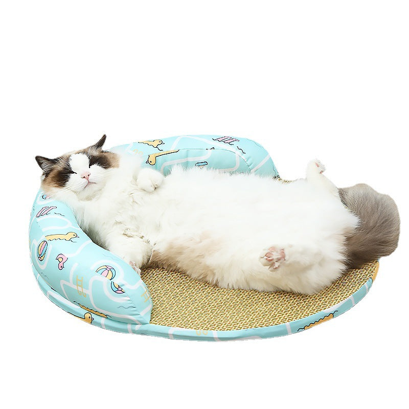 Cool Pet Sofa Beds Weaving Rattan Pillow