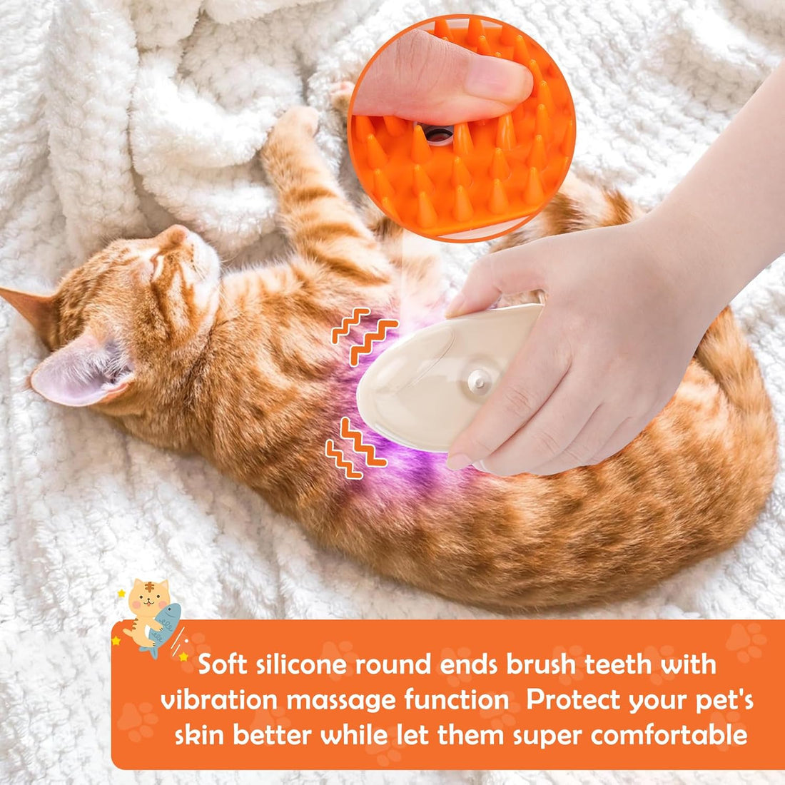 Cat Steam Brush Upgraded 4 In1