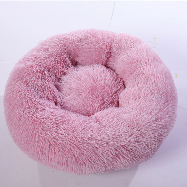 Small Dogs Round Plush Cat Litter Kennel