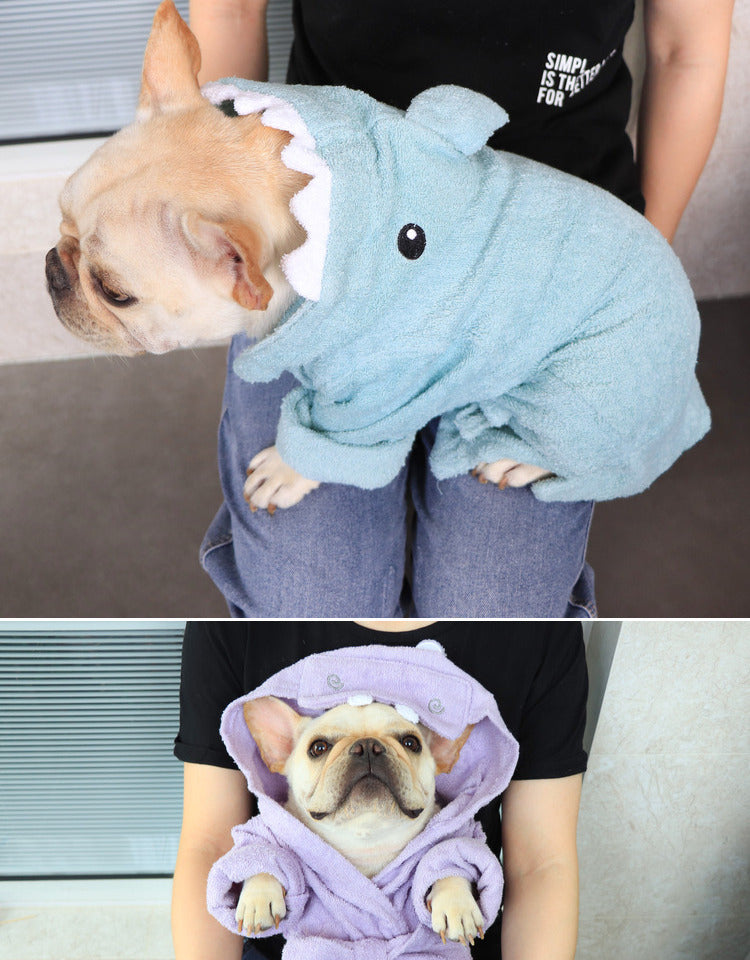 Quick Drying Absorbent Towel Pet Bathrobe