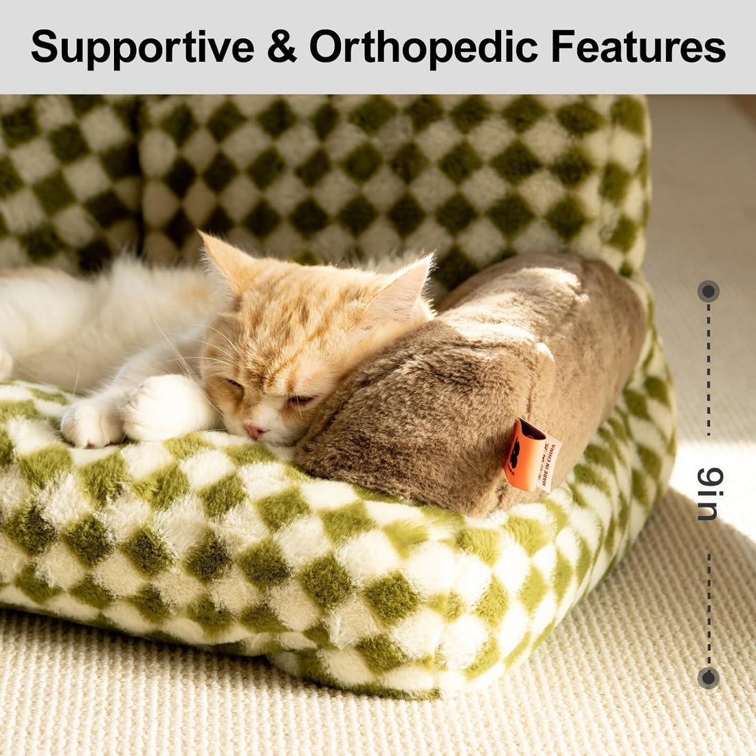 Fluffy Cat Couch  Washable Pet Couch Bed