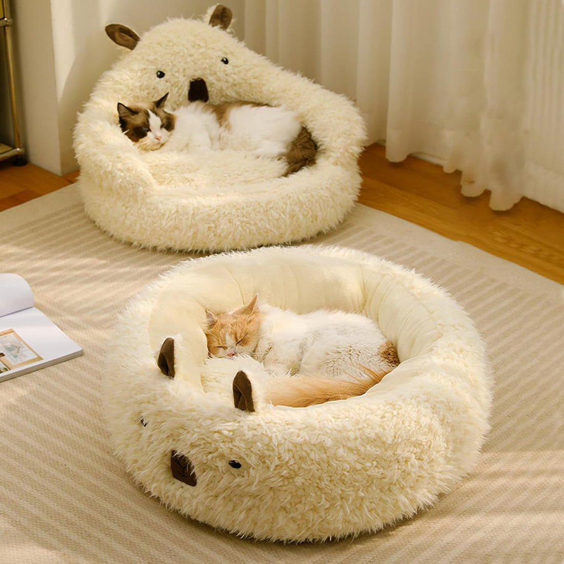 Cut Alpaca Pet Bed For Small Medium Large Dogs