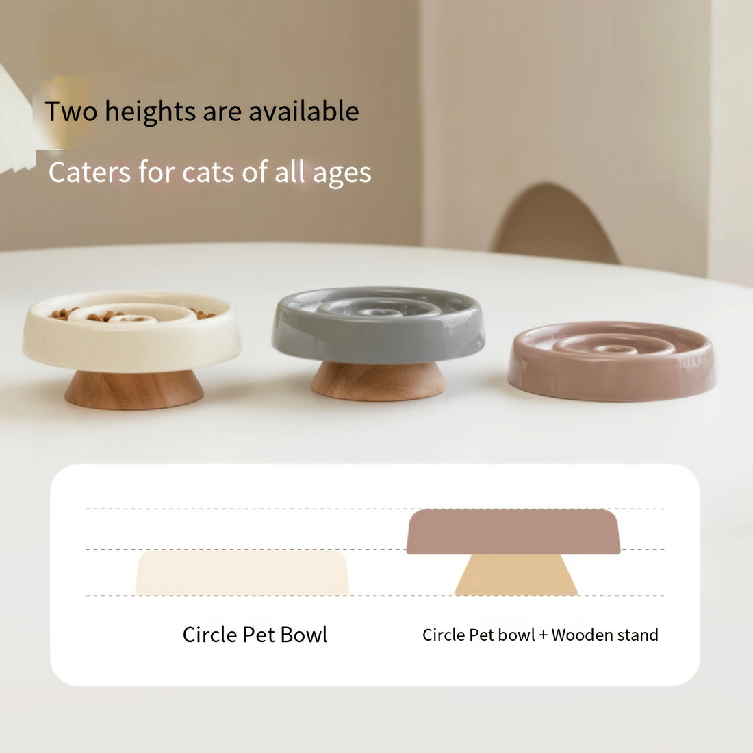 Ceramic Dog Slow Feeder Bowl Anti-Gulping