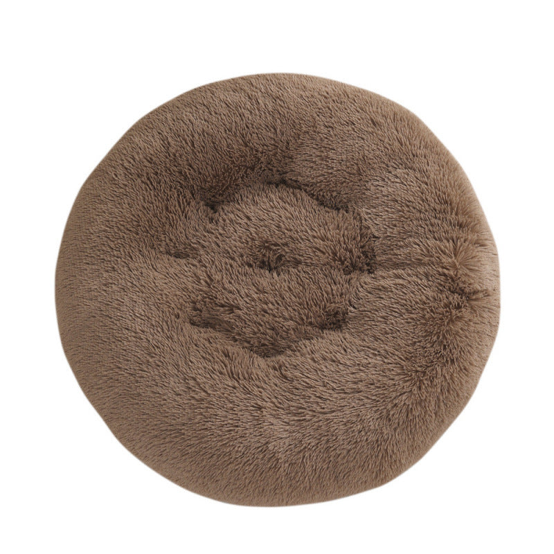 Round Pet Mat Dog Bed Plush Warm