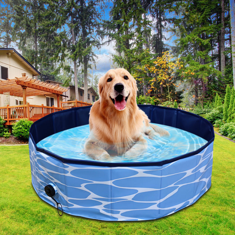 Foldable Dog Pool Pet Bath Swimming Tub