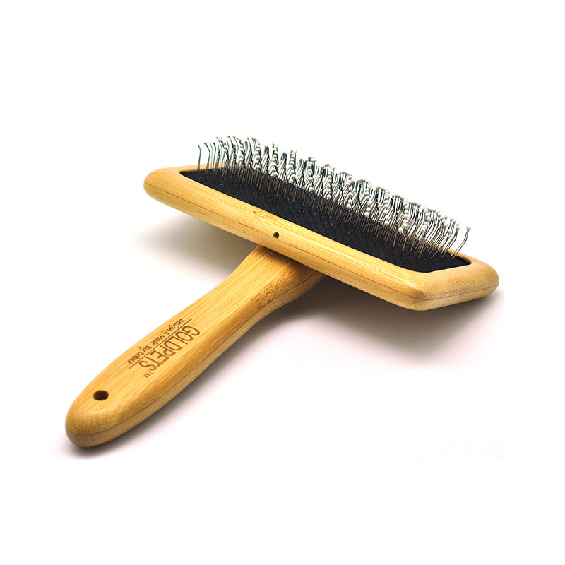 Pet Grooming Bamboo Wood Needle Comb