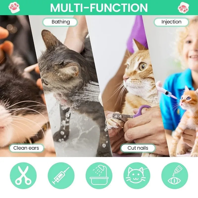 Cat Grooming Shower Bag Mesh Adjustable