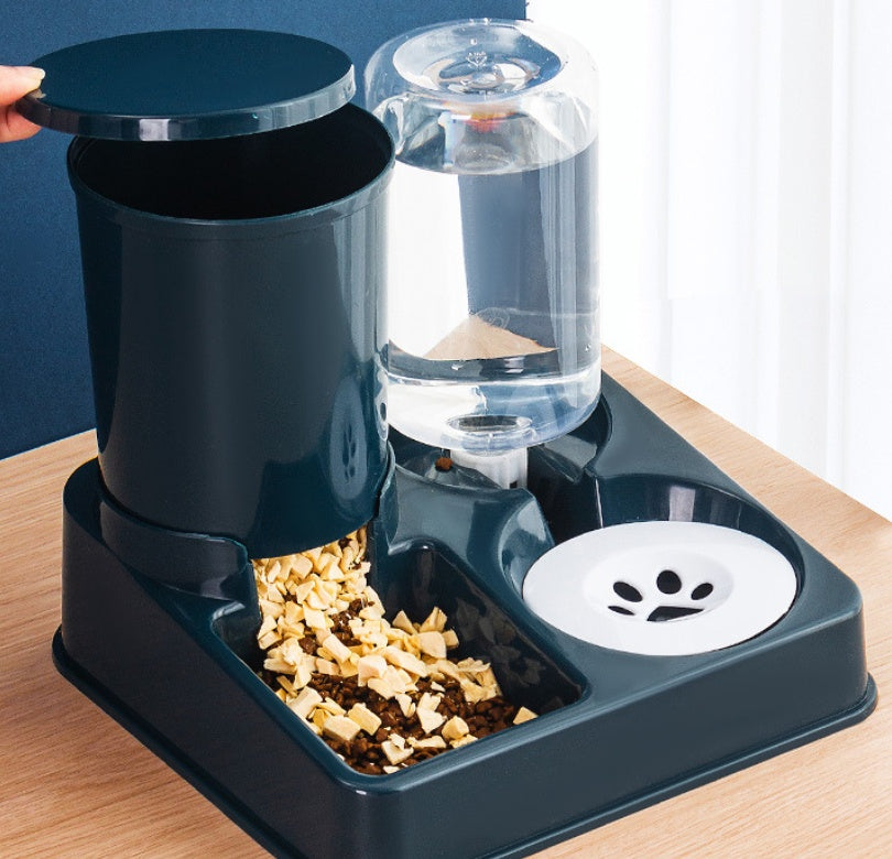 Food Bowl And Basin Combined Feeding Device