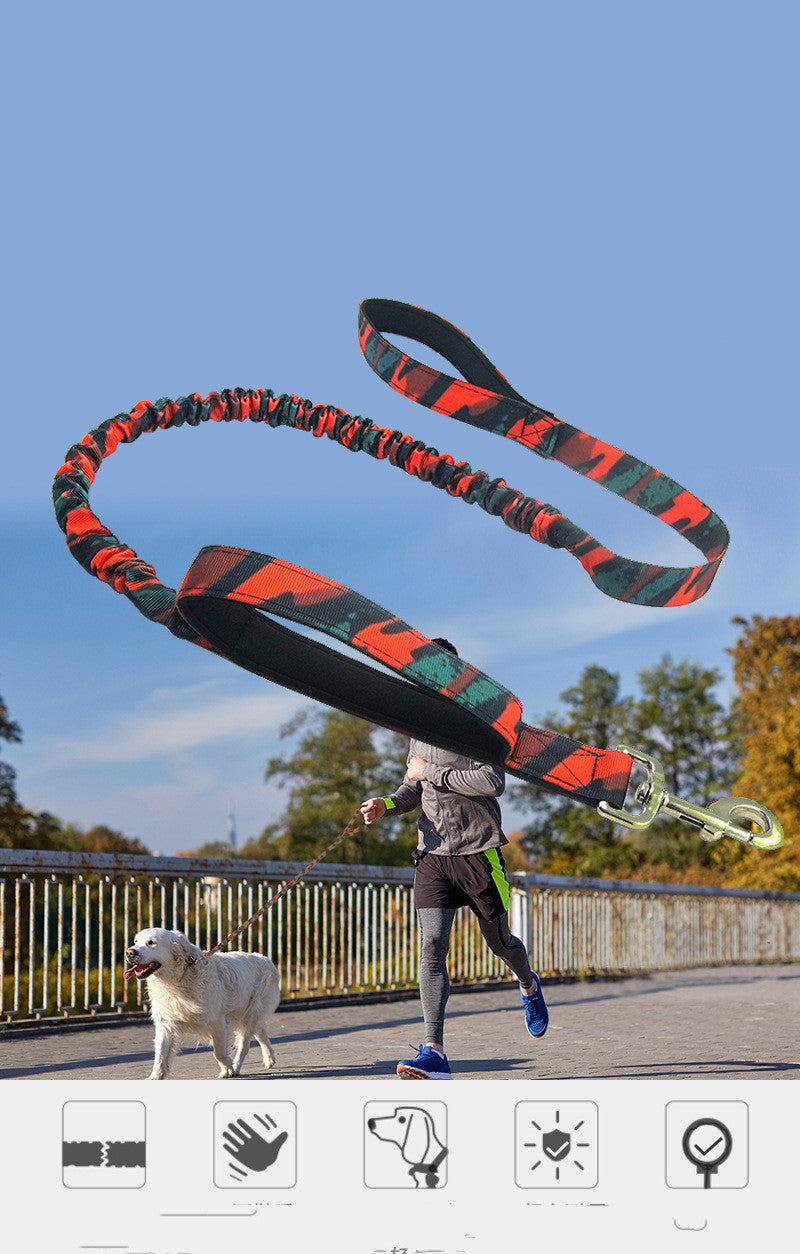 Camouflage Elastic Traction Leash