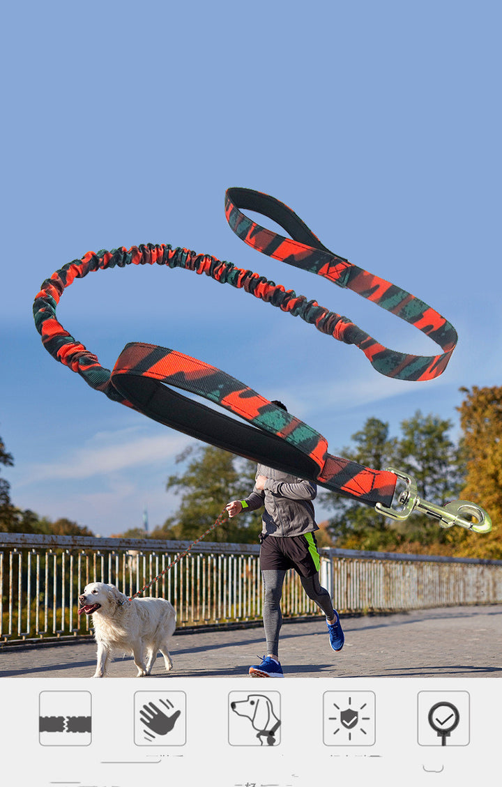 Camouflage Elastic Traction Leash