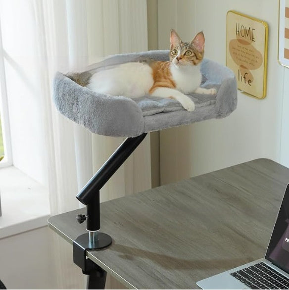 Desktop Cat Bed With Rotating And Adjustable Height