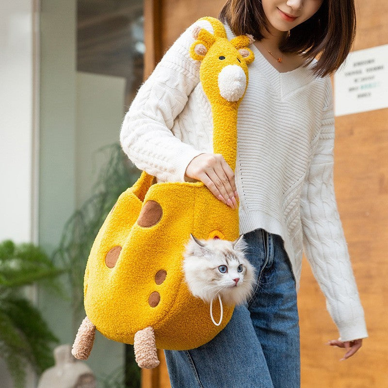 Off-shoulder Bag Kitten Puppy Portable Backpack