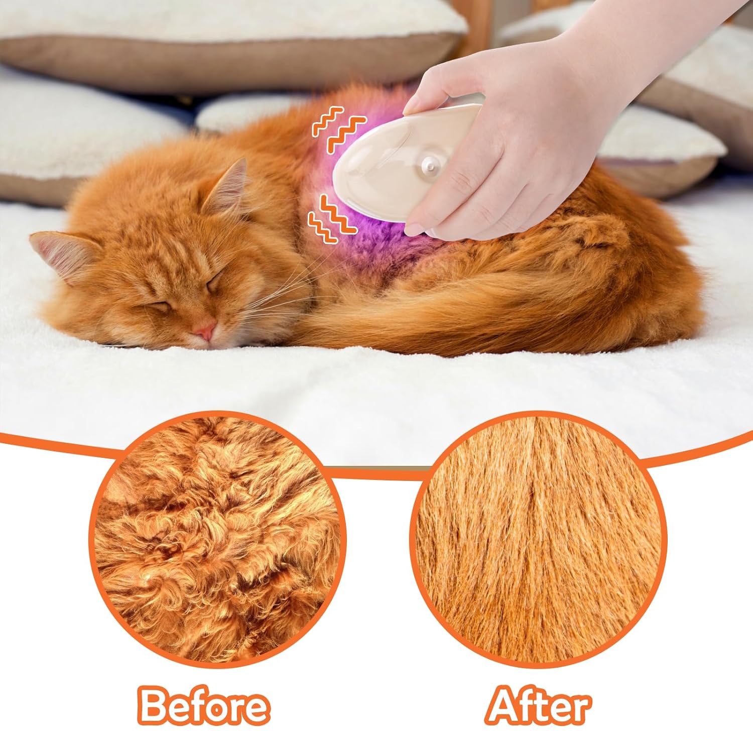Cat Steam Brush Upgraded 4 In1