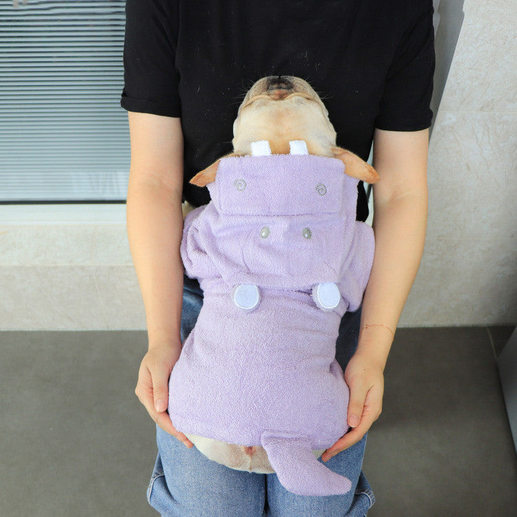 Quick Drying Absorbent Towel Pet Bathrobe