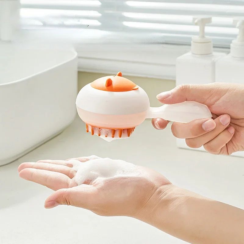 New Automatic Cleaning Pet Bath Brush